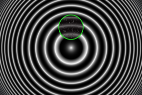 Undercut Fiber with Dust in Ferrule Interferogram