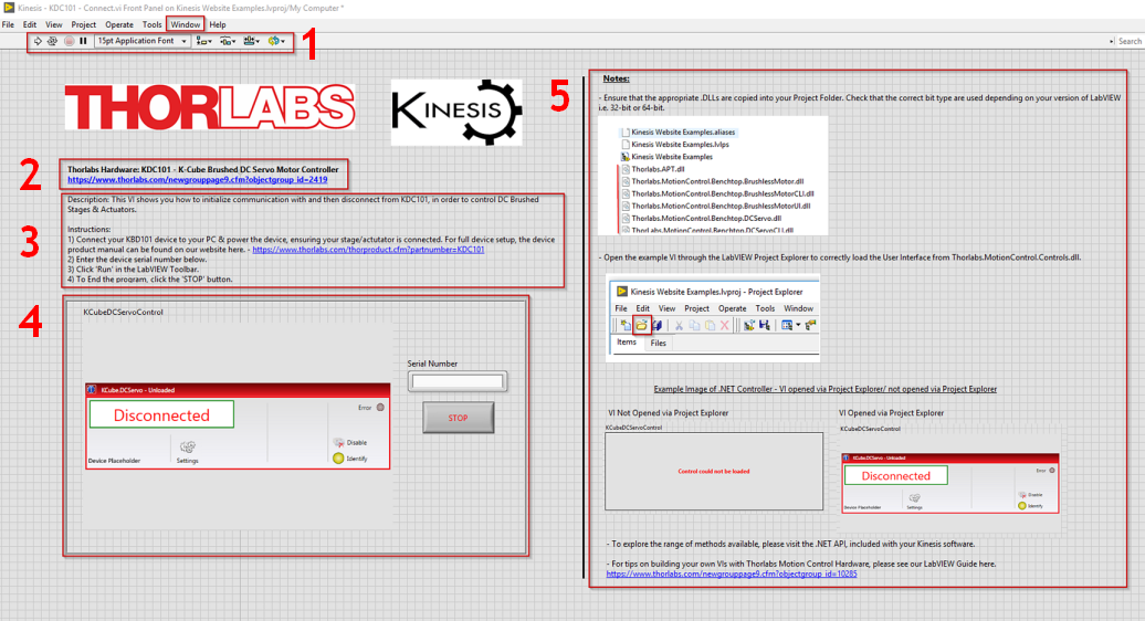 LabVIEW GUI