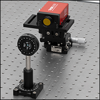 NLC06 Crystal in an RSP1 Rotation Mount on an RP01 Rotation Stage