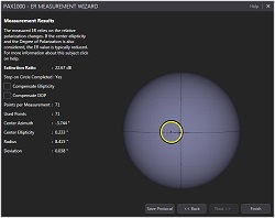 PAX1000 Series Polarimeter Extinction Ratio Tool