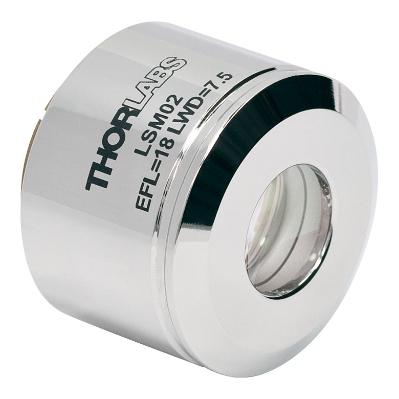 Thorlabs - LSM02 Scan Lens, 1250 to 1380 nm, EFL=18 mm
