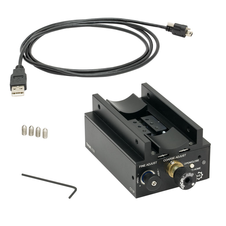 CT1P Z軸用移動ステージ(移動量12 mm)、160 µmのピエゾ