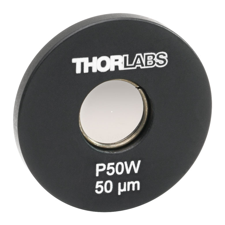P50W Ø25.4 mm(Ø1インチ)マウント付きピンホール、ピンホール径