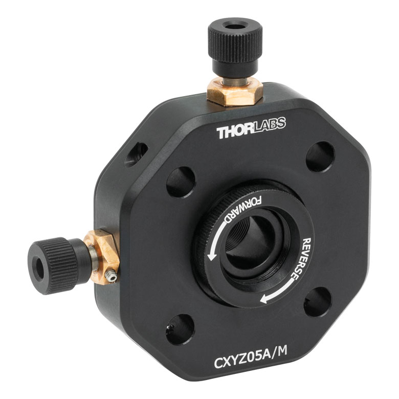 CXYZ05A/M XYZ移動マウント、Ø12 mm～Ø12.7 mm光学素子用、 M4