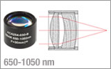 650～1050 nmエアスペース型アクロマティック複レンズ