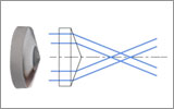 回転対称プリズム、UVFS<br>円錐(アキシコン)レンズ 